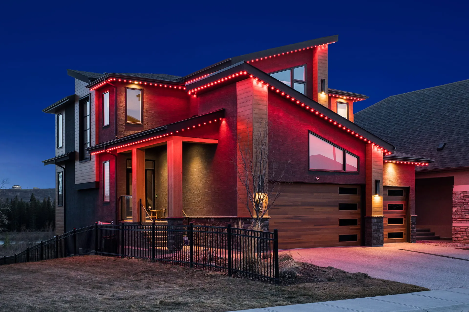 The same house in red